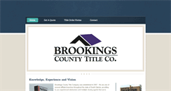 Desktop Screenshot of brookingscountytitle.com